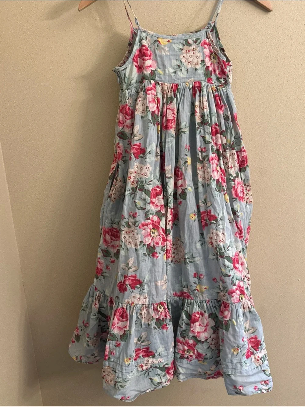 Ralph Lauren Girls Dress Size 8 Floral Layered Cottagecore Birthday Event